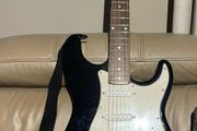 Electric Guitar with cable and strap