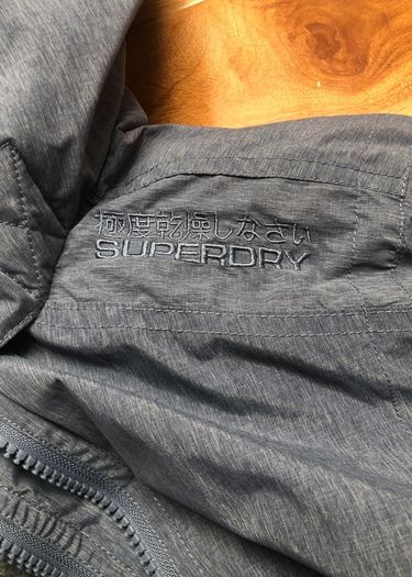 SuperDry Microfibre TheFur Hooded Windbomber Jacket