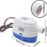 12V Automatic Submersible Boat Bilge Water Pump Built-in Auto Float Switch Image 2