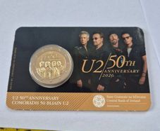 2 euro coin U2 50th Anniversary 2026 BU quality in coincard