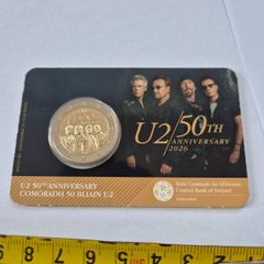 2 euro coin U2 50th Anniversary 2026 BU quality in coincard