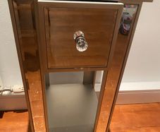 bedside Mirrored table