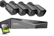 4pcs 1080P Weatherproof Home Surveillance Camera, Movement