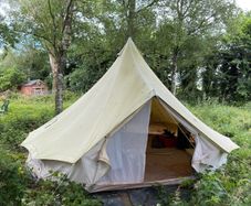 5m bell tent with stove hole