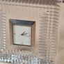 Waterford Crystal glass Desk table mantle clock square rectangle Lismore diamond pattern Image 4