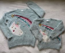 2 x Girls jumpers  11-12 & 6-7 years