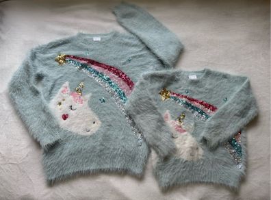 2 x Girls jumpers  11-12 & 6-7 years