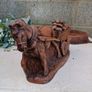 Vintage Horse & Cart Sculpture Image 5