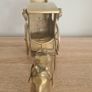 Vintage Brass Horse and Carriage Image 2