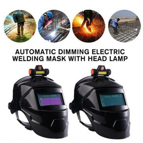 PC Welding Masks Automatic Variable Light Adjustment Large View Auto Darkening Welding Facemask for Arc Welding Grinding Cutting