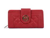 New Stylish Red - Quilted Metail Detail Trim Purse