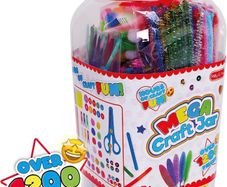 Jumbo Kids Craft Set - Kids Craft Kits with Over 1,200 Crafting Pieces - Arts and Crafts for Kids (FREE POSTAGE)