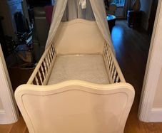 Wooden baby cot