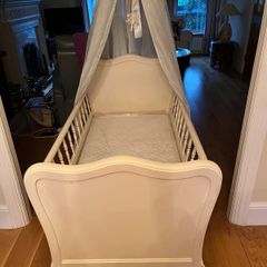Wooden baby cot