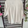 Beige linen mix blouse with frilled detail large /XLarge Image 10