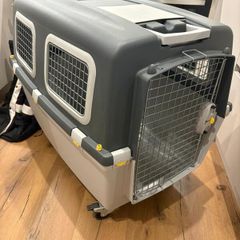 Large Dog Transporter IATA Approved Airline Travel Crate with Wheels