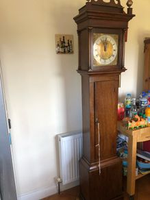 Brass Faced Grandfather Clock