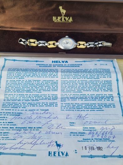 Women's silver Swiss watch Helva (Helvetia)
