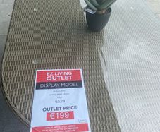 Seville Oval rattan Table (no glass) 180cm EZ Living