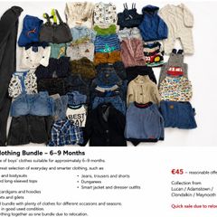 Large bundle of boys clothes 6-9 months - quick relocation SALE