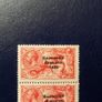 Ireland 1927/28.5/- Pair with Flat Accent Variety.Cat value 715 euro.Rare Overprints. Image 6