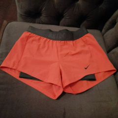 Nike Dri Fit Ladies Red Running Shorts