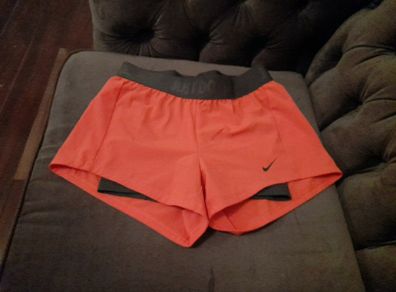 Nike Dri Fit Ladies Red Running Shorts