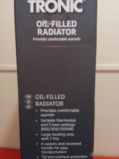 Electric Heater Radiator as new in box oil filled