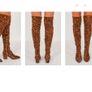Boots Leopard Suedette Over The Knee size 5 Image 5