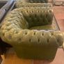 Pair of Vintage Chesterfield Low Back Club Chairs Image 3