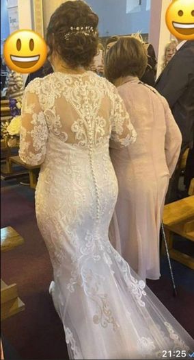Ivory wedding Dress , Size  16