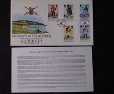 Guernsey First Day Cover : Regiments Of The Garrison : 1985