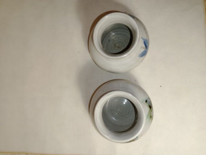Irish Art Pottery Miniature Vases x 2