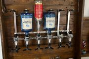 6 Bottle Optics for Spirits Bar Butler Wall Mounted Bottle Bracket Alcohol Wine Upside Down Drink Dispenser Stand Rack for Home Pub or Kitchen Bar, 30ml Optic Spirit Barware Set