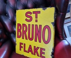 rare St Bruno enamel sign