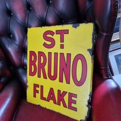 rare St Bruno enamel sign