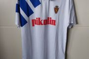 Adidas Replica Real Zaragoza 1992 A Brehme Retro Jersey BNWT