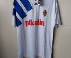 Adidas Replica Real Zaragoza 1992 A Brehme Retro Jersey BNWT