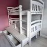 Solid Wooden Triple Bunk Beds Image 3