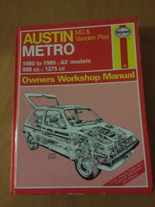 Owners workshop manual Auston Metro