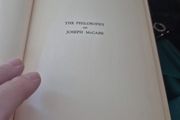 first edition very rare the philosophy of Joseph McCabe by Reverend marcelius manzo