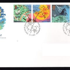 2001 Great Britain The Weather Commemorative Stamps Addressed First Day Cover (FDC).