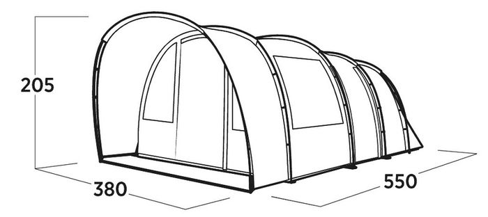 Easy Camp Skarvan 6 Person Family Tent New