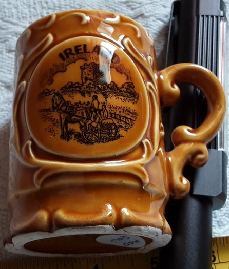 small brown Irish made mug
