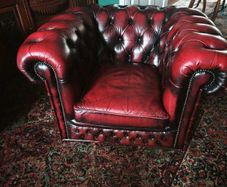 Chesterfield armchair and sofa set