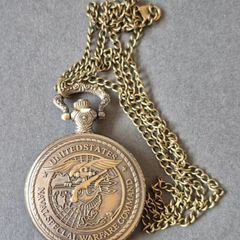 Quartz Vintage Style Pocket Watch, us special warfare command  commerative.