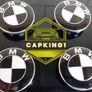 ( x 2 Sets) Black BMW Centre Caps 68mm - FREE POST Image 2
