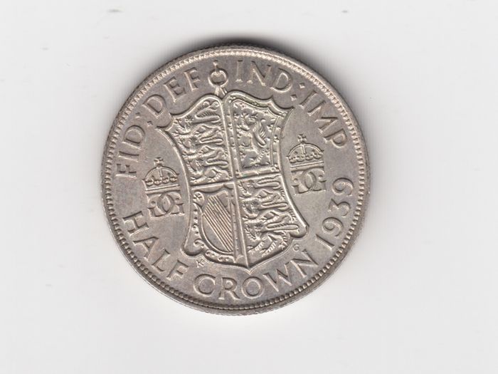 1939. Half Crown, 2/6, 50% Silver Coin ( no.432)