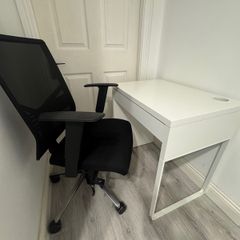 desk and chair