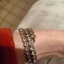 Clear stones and metal wrap bracelet Image 6
